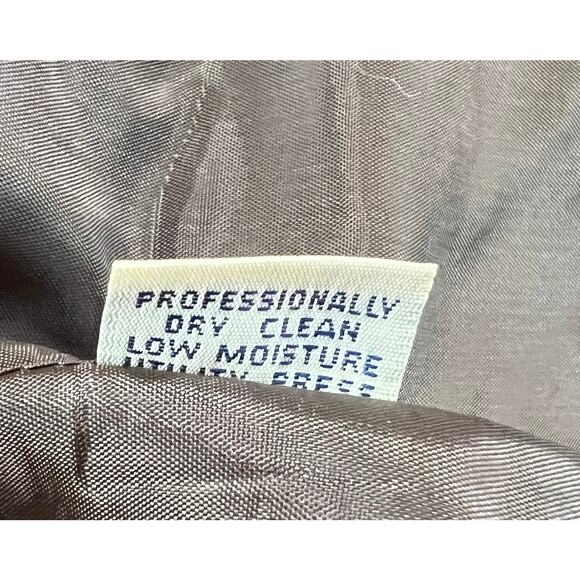 Barry Bricken Mark Shale Vintage Blazer Womens 8 Brown Multi Wool Classic Jacket - Picture 11 of 12